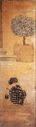 Pierre Bonnard Chile with Sand Castle(section of screen) oil painting